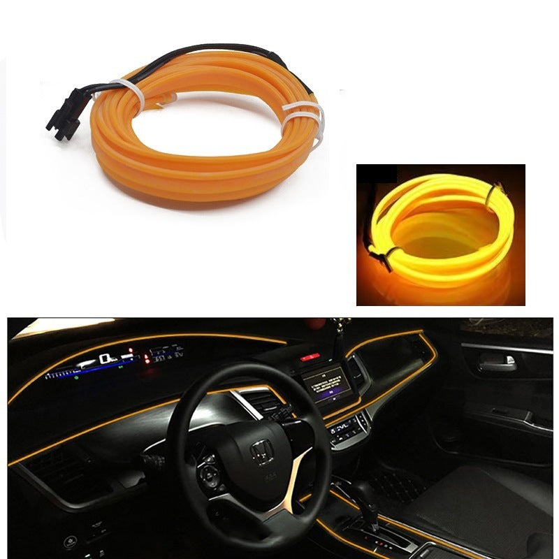 Fresh on the Scene at Buy Center: Car Mounted Ambient Light 6-meter USB LED Light Emitting Cable Yellow Usb Drive 6 M