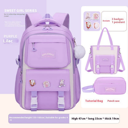 Student Schoolbag Large Capacity Burden Reduction Children Backpack