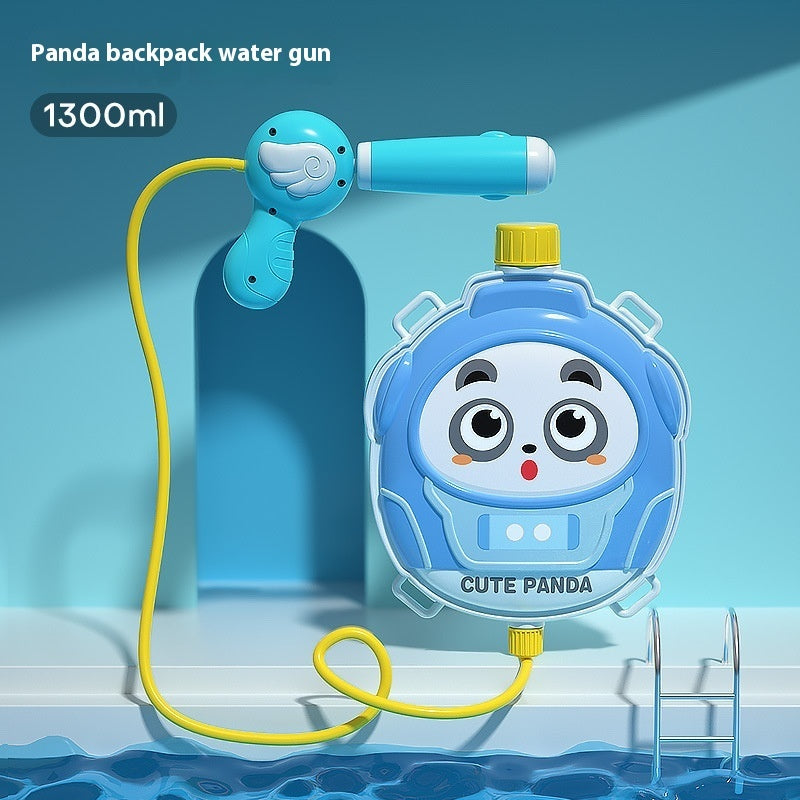 Newly Arrived at Buy Center: Children's Cartoon Backpack Water Gun Water Beach Toys 1300ml Panda