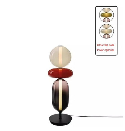 Just Arrived at Buy Center: Nordic Mid-ancient Creative Sugar-coated Haws On A Stick Minimalist Bedroom High-grade Desk Lamp 3 Black Head Red And White EU