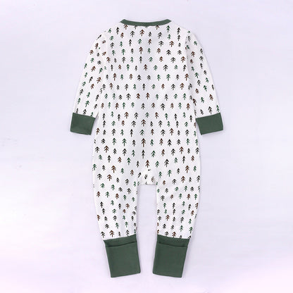 Newly Released at Buy Center: Spring And Autumn Long Sleeve Cotton Baby Jumpsuit Male And Female Baby Home Romper