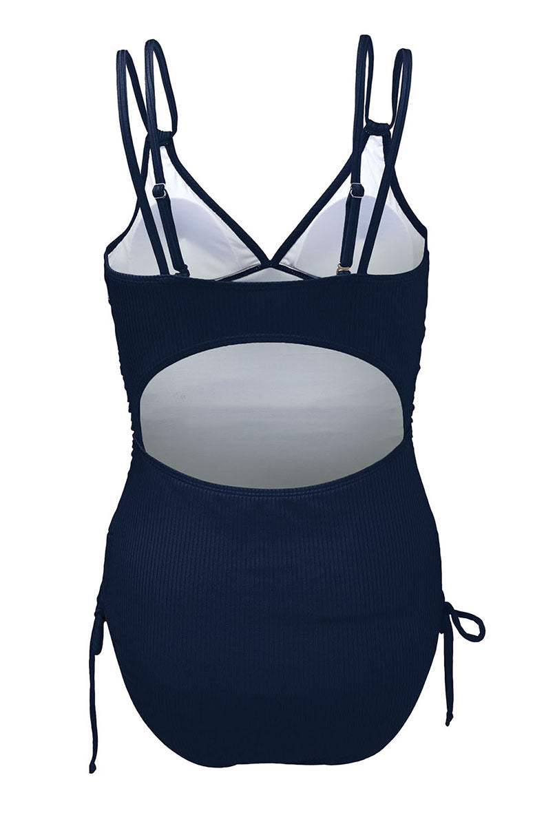 Newly Released at Buy Center: V-neck Spaghetti Straps One-piece Swimsuit