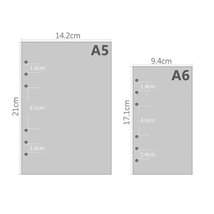 Fresh Arrivals at Buy Center: 6-hole Notebook Loose-leaf Refill Blank Dot Matrix Horizontal Line