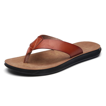 New Casual Outdoor Breathable Slippers Cross-border Plus Size Soft Bottom Flip-flops Beach Shoes