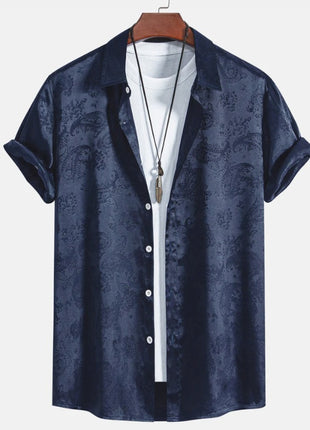 Printed Trendy Loose Men's Shirt