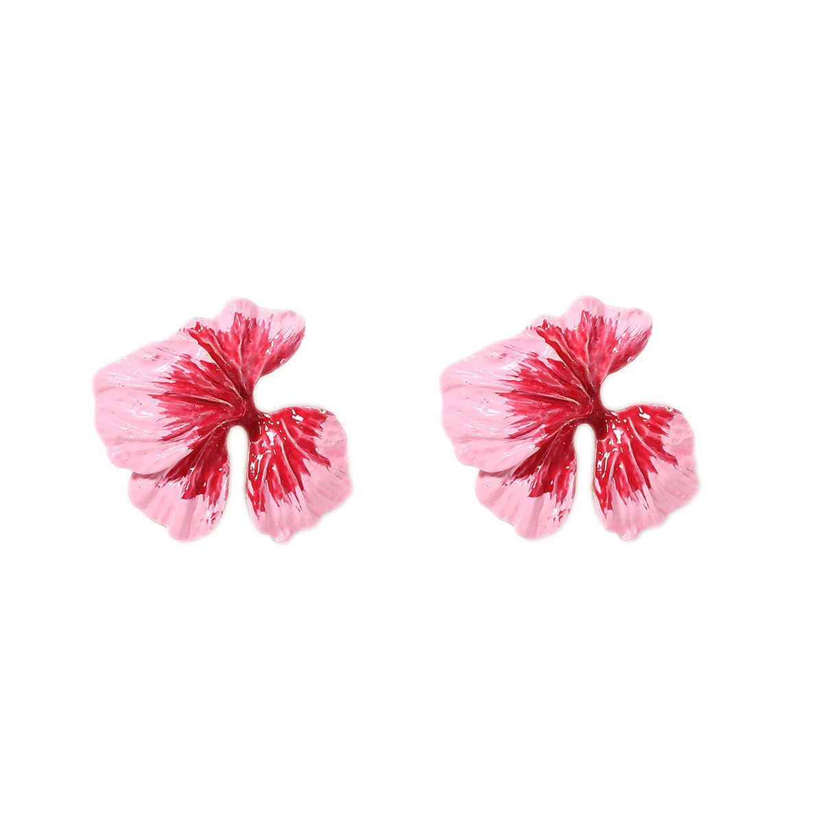 Buy Center Exclusive Offer-Holiday Alloy Colorful Oil Necklace Flower Flower Stud Earrings