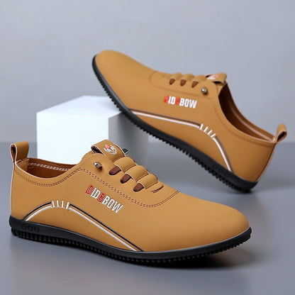 Zapatos casuales de negocios para hombre, sin cordones, ligeros, con forro polar