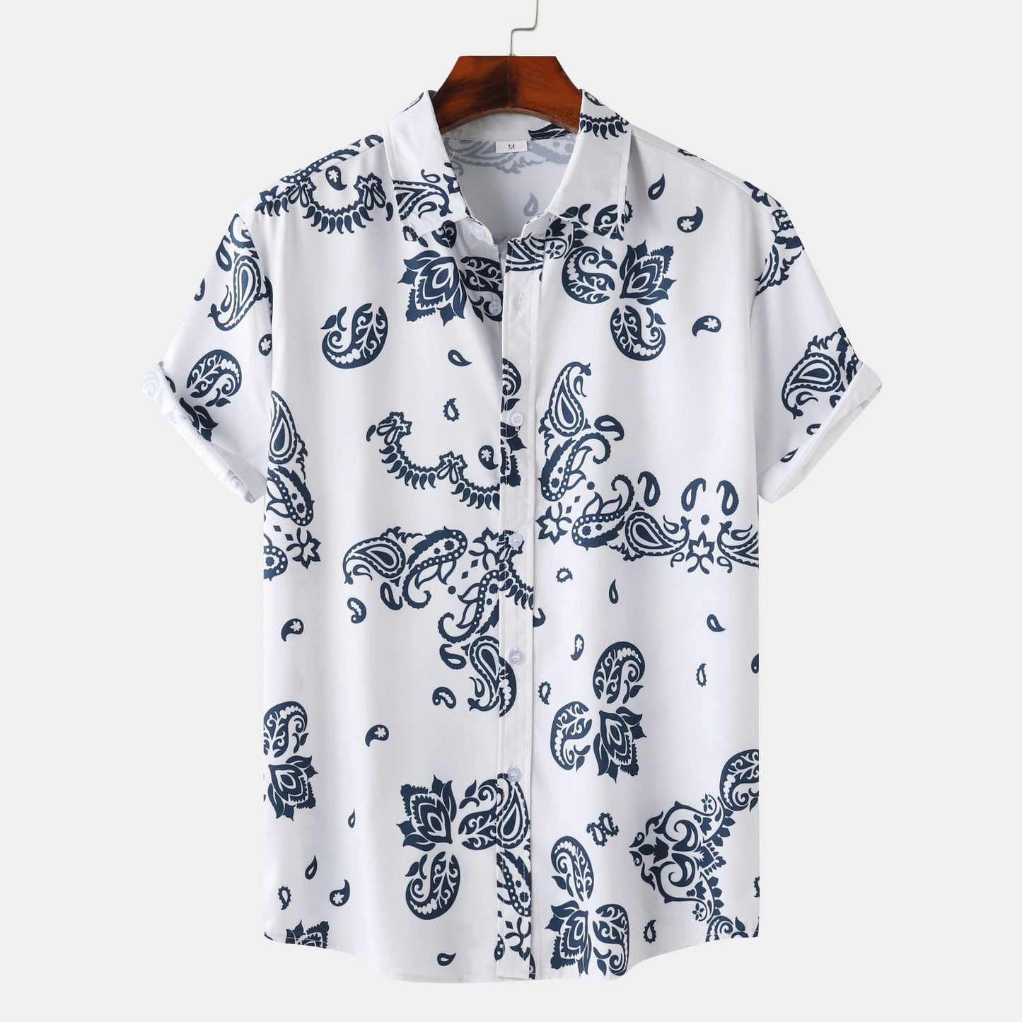 Newly Arrived at Buy Center: Cross-border Wind Beach Digital Printing Men's Short Sleeve Shirt C309