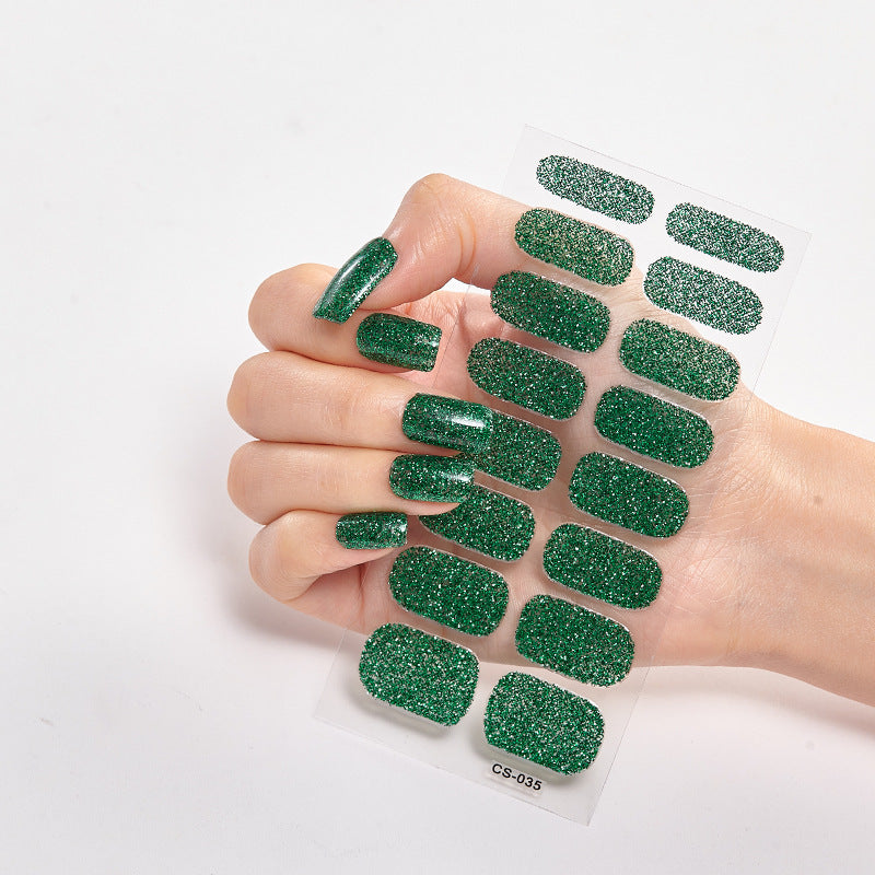 Hot New Items at Buy Center: Solid Color 16 Small Stickers Nail Stickers Simple Nail Stickers CS035