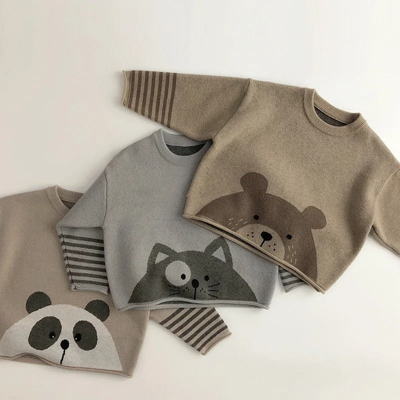 Fresh Arrivals at Buy Center: Kids' Sweater Baby Boy And Girl Pullover Base Knitwear