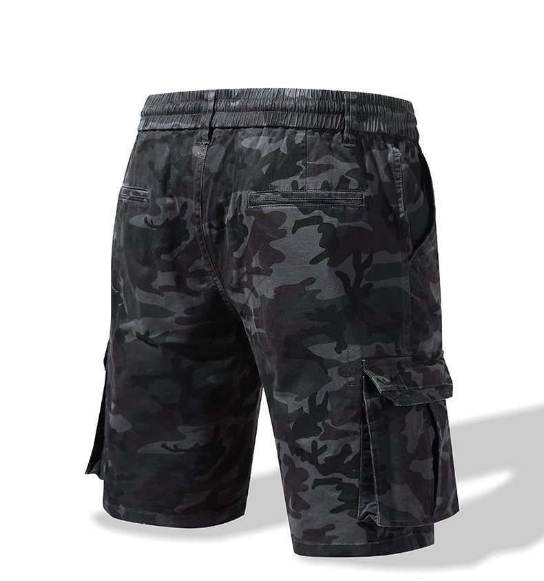 New at Buy Center: Men's Straight Casual Pants Camouflage Multi-pocket Workwear Shorts