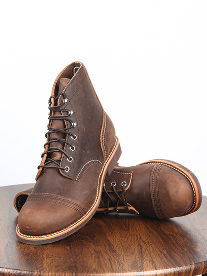 Trending Now at Buy Center: Paratrooper Boots Crazy Horse Leather High-top Outdoor Leisure