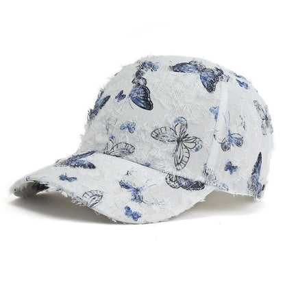 Casquette de baseball papillon pour femme, mode coréenne printemps et été