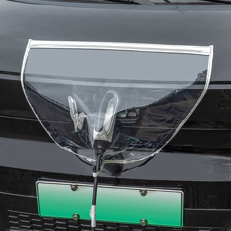 Newly Released at Buy Center: New Energy Vehicle Charging Rain Cover Waterproof White 9875B