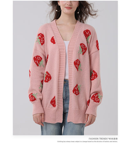 Newly Released at Buy Center: Women's Comfort And Casual Strawberry Sweater