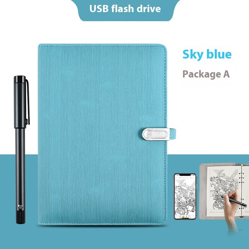 Just Arrived at Buy Center: Handwriting Paper Screen Synchronization Smart Fingerprint Lock Notebook A5 Color10