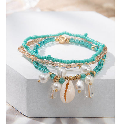 Buy Center Hot Pick-Personalized Layered Glass Bracelet With Bohemian Style