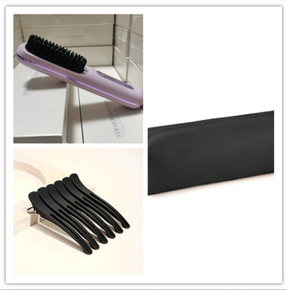 Peigne à cheveux lisse 2 en 1, lisseur sans fil, brosse à cheveux, chauffage rapide, boucleur chaud portable, chargement USB