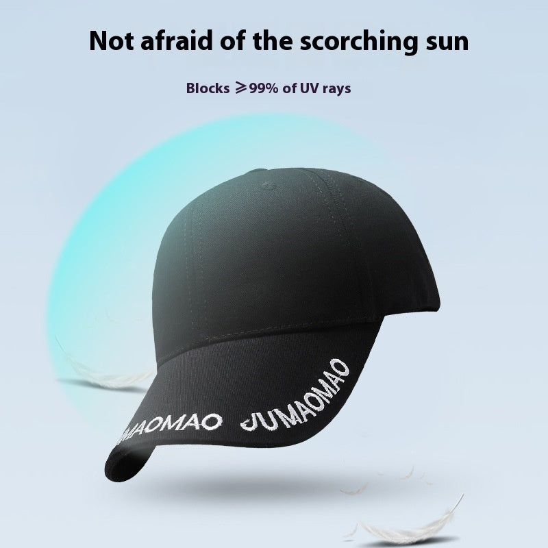 Gorra de béisbol bordada estilo coreano de verano para hombre, color sólido