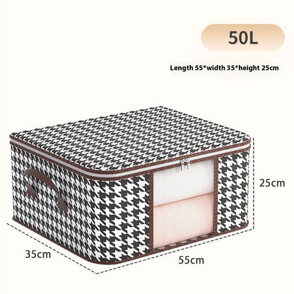 Houndstooth Visual Buggy Bag Clothing Quilt Storage Box Buy Center