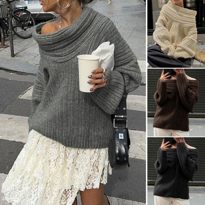 Autumn And Winter Loose Bell Sleeve Sweaters Buy Center