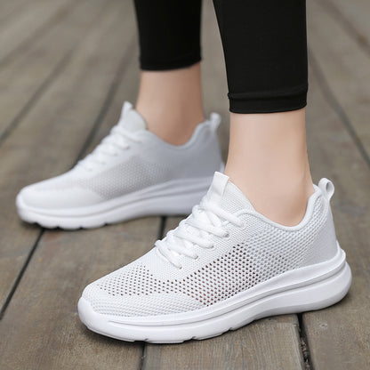 Buy Center Choice-Hollow Running Shoes Women's Mesh Breathable Sneaker Soft Bottom