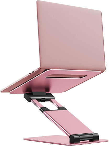 Newly Arrived at Buy Center: Notebook Bracket Laptop Bracket Aluminum Alloy Desktop Adjustable Base 360-degree Rotation DT018 Rose Gold