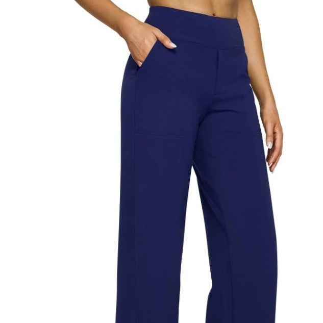 Pocket Knitted Straight High Waist Trousers Buy Center