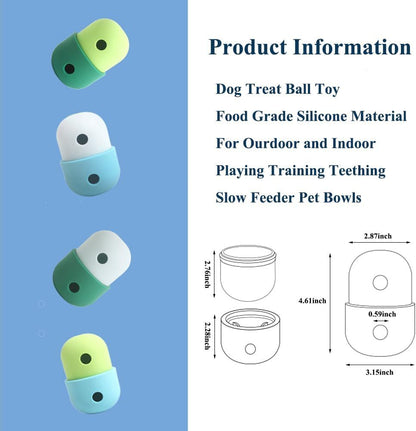 Fresh Arrivals at Buy Center: Pet Puzzle Toy Dog Treat Dispensing Cute Puppy Small Medium Dogs Interactive Chase Toy Pet Funny Enrichment Toys Food Ball For Dog Playing Training Slow Feeder Bowls