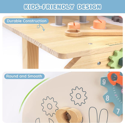 Fresh Arrivals at Buy Center: ROBOTIME Workbench Play Set Toddlers Kids Pretend Tool Bench Toy Workshop Toys