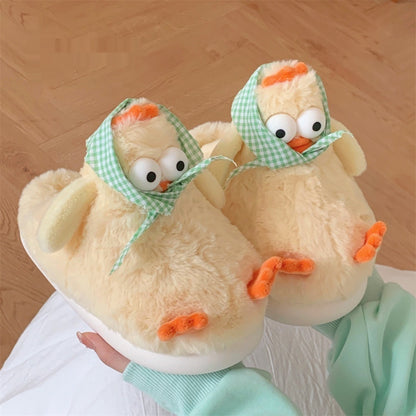 Duck Paw Cotton Slippers For Indoor Use, Warm And Non Slip Buy Center