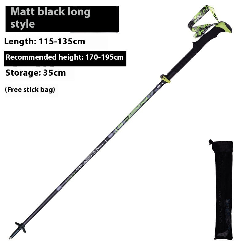 Fresh Arrivals at Buy Center: Carbon Fiber Folding Climbing Cane Matt Black Long Style