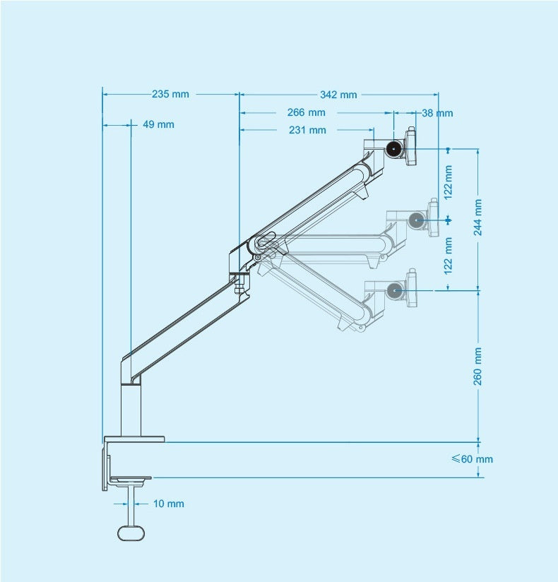 Buy Center Handpicked- Free Hover Notebook Air Pressure Arm Bracket