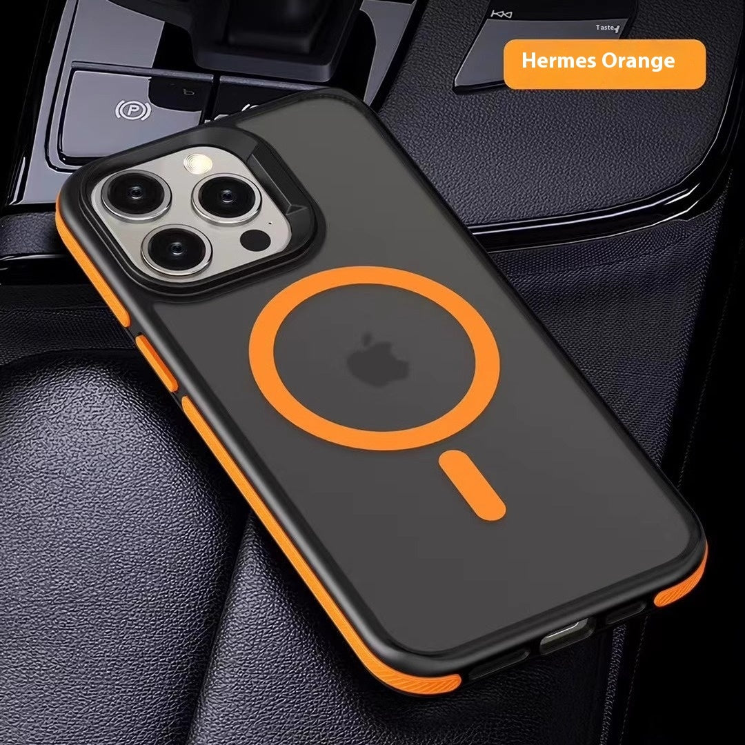 Fresh on the Scene at Buy Center: Applicable To IPhone15 Phone Case Magnetic Drop-resistant Orange