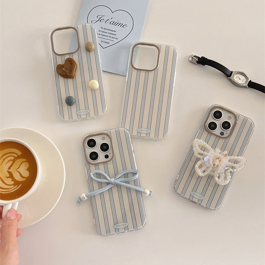 Newly Released at Buy Center: Simple Style Stripes Suitable For 15ProMax Phone Case