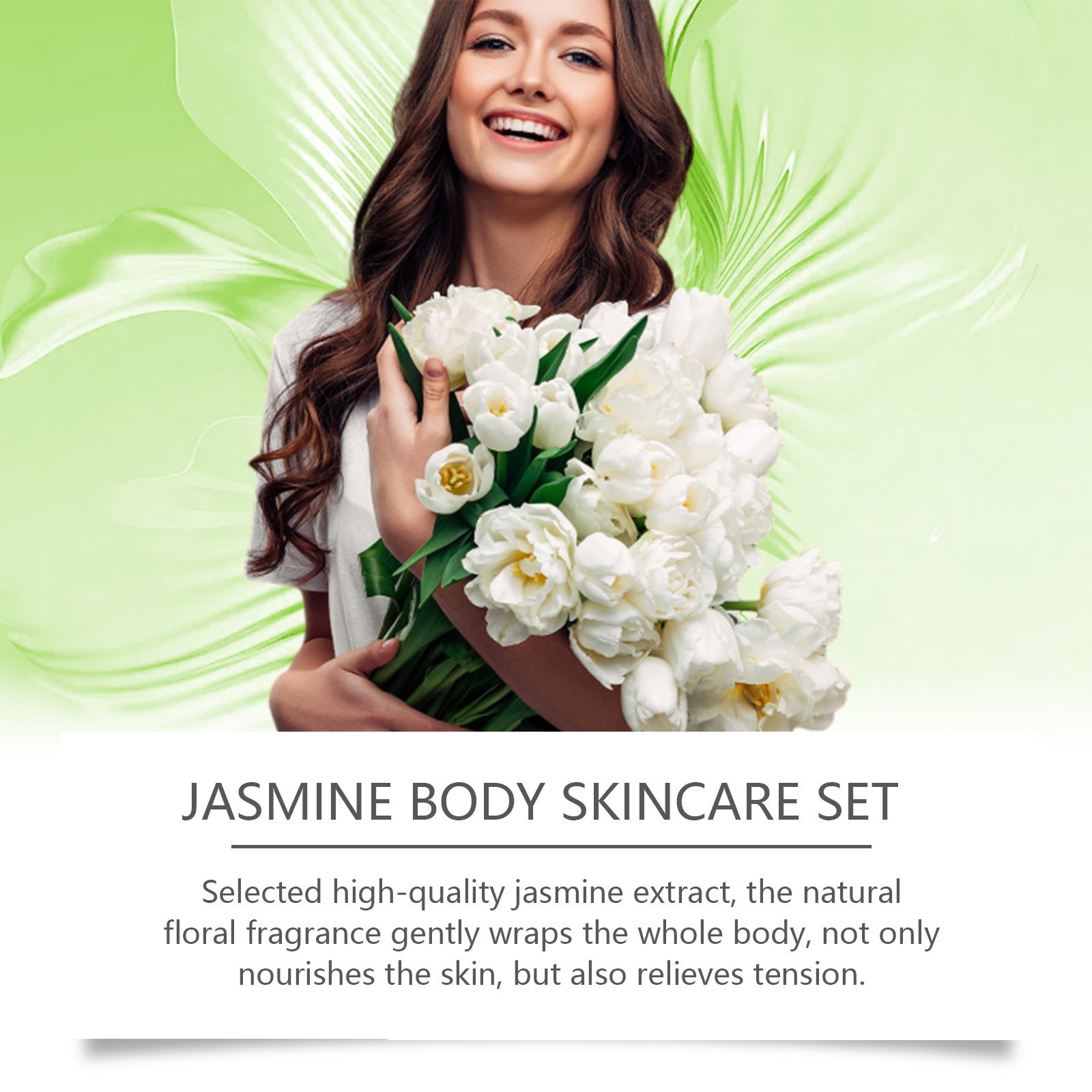 Buy Center Ultimate-Jasmine Body Skin Care Set Clean And Moisturizing