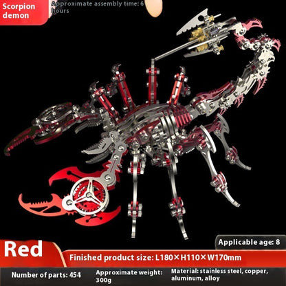 Fresh Arrivals at Buy Center: Metal Assembly Model Puzzle Toys Red Scorpion Assembled Bag