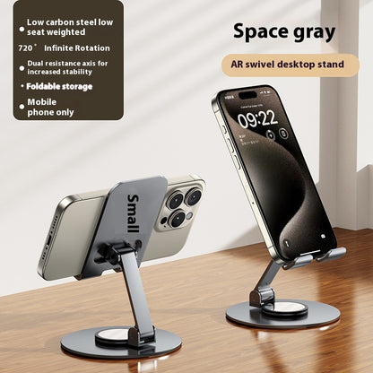 Hot New Items at Buy Center: Aluminum Alloy Mobile Phone Holder Lazy Folding Rotation K62 Gray