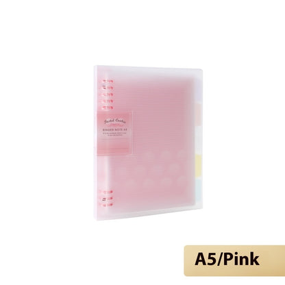 Buy Center Hot Pick-Loose Spiral Notebook Shell Pastel Cookie Soft Light Refill B5 Plaid Impression A5 A5 Soft Light Eight Pink