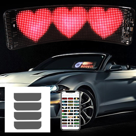 New at Buy Center: Bluetooth Car Mounted Flexible LED Full-color Soft Screen