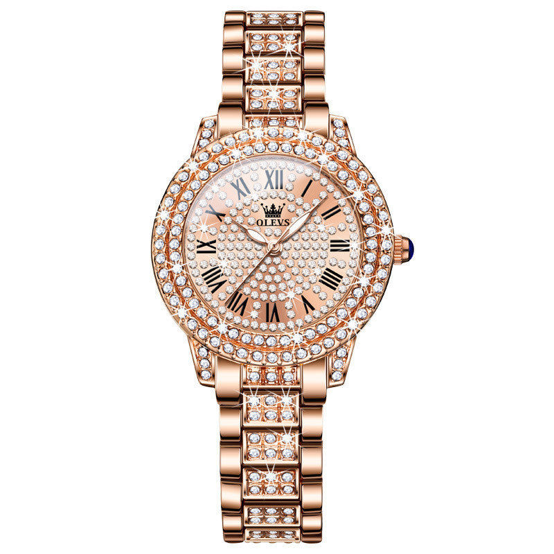 Montre tendance pour femme avec diamants