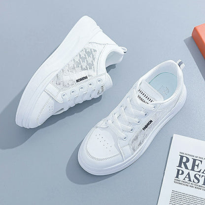 Trending Now at Buy Center: White Shoes For Women Spring And Summer Women's Breathable Versatile Casual Platform Sports