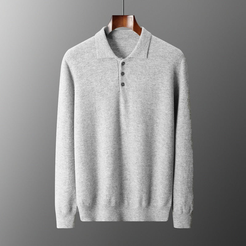 Polo Shirt Men's Casual Wool Sweater | Men's Clothing2 | Buy Center