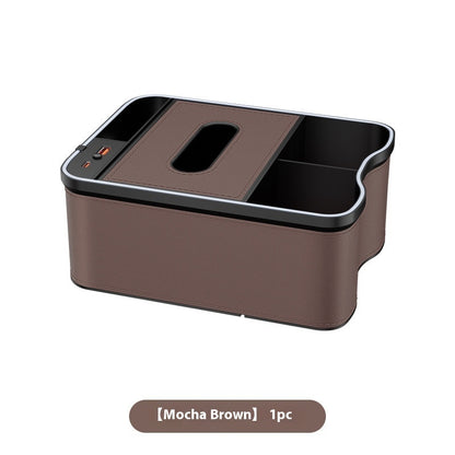 New at Buy Center: Armrest Multifunctional Storage Box Caramel Mocha