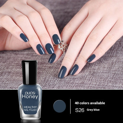 Just Arrived at Buy Center: Water-based Peelable Tearable Nail Polish 8ml 26 Blue Gray 8ml