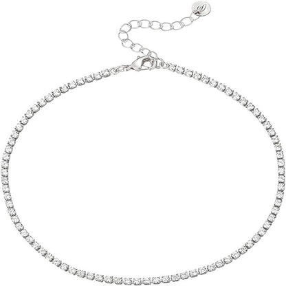 Buy Center Exclusive Offer-Simple Natural Versatile Single Row Rhinestone Anklet