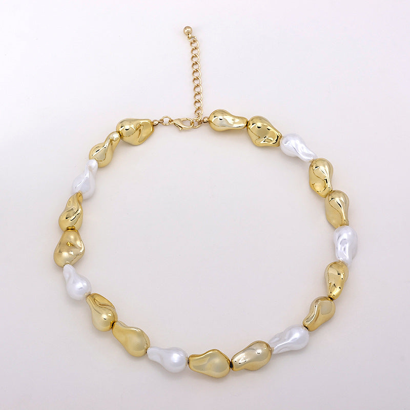 Fashion Trendy Unique Artificial Pearl Clavicle Necklace Buy Center