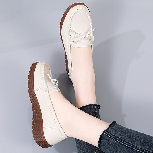 New at Buy Center: Summer Leather Breathable Women's Soft-soled Leather Shoes