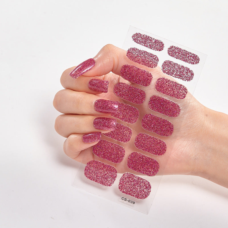 Hot New Items at Buy Center: Solid Color 16 Small Stickers Nail Stickers Simple Nail Stickers CS039