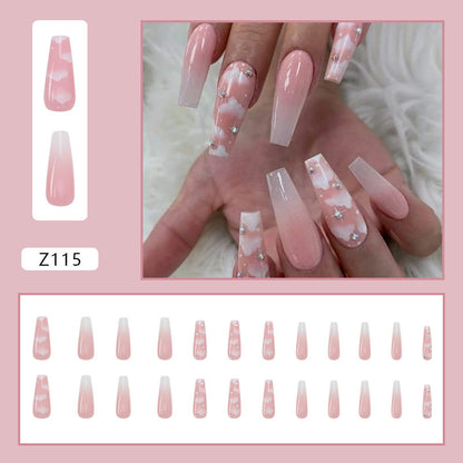 Women's Detachable Long Ballerina Nail Stickers